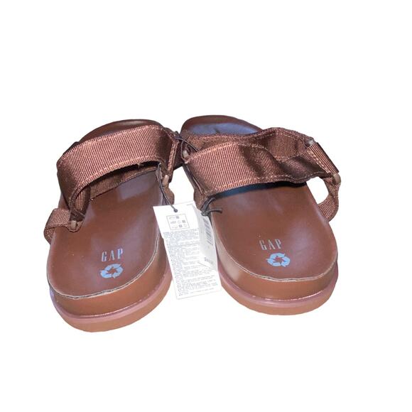 GAP y2k Sporty Strap Flat Sandals Chocolate Bar NWTs size 12 - Picture 8 of 10